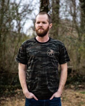 T-shirt unisexe à col rond Microtech Claw Camo