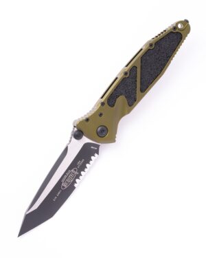 SOCOM Elite Manuel Tanto Noir Partiellement Dentelé Vert OD (161-2OD)