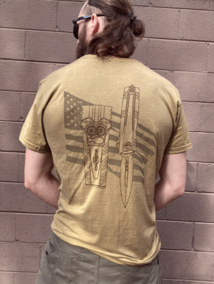 T-shirt Microtech x SureFire FDE Tan